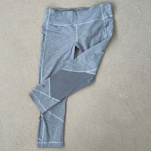 Lululemon EUC 7/8 running tights with ventilated back panels